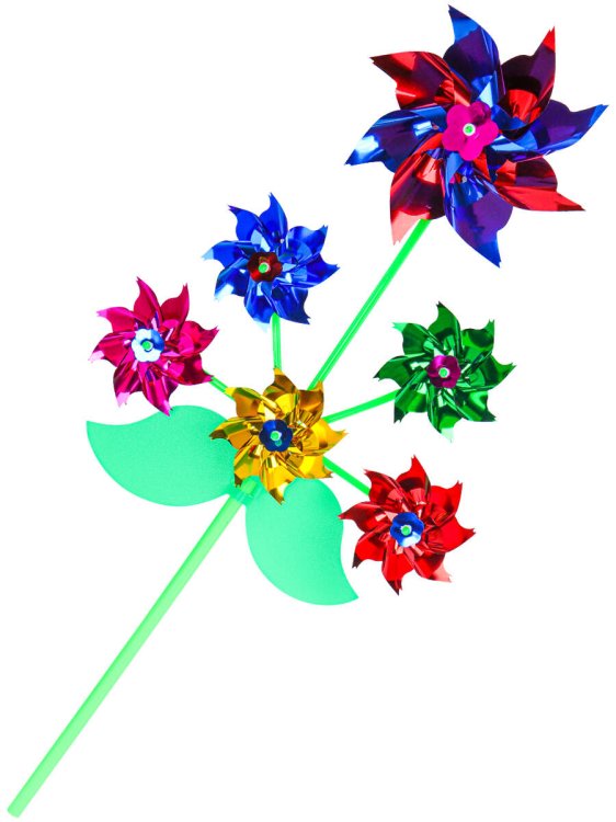 Серия Весёлые забавы: Ветерок (60см)(6 цветков,в пакете) ( Арт. QH25)