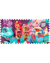 Коврик-пазл CAVE CLUB 8 сегментов, каждый 31.5*31.5см ИГРАЕМ ВМЕСТЕ в кор.12шт