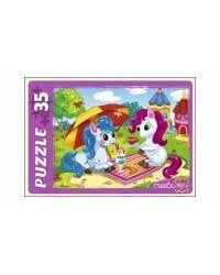 МАКСИ-ПАЗЛЫ 35 элементов. ПОНИ НА ОТДЫХЕ (Арт. ПУ35-7269)