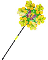 Серия Весёлые забавы: Ветерок (40см)"Бабочка в цветочках"(в пакете) ( Арт. QH11)