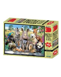 Пазл Super 3D «Экзотическая живая природа»,500 дет.6+ Разм. собр.пазла 61х46см.(арт.10009)игр.-голов
