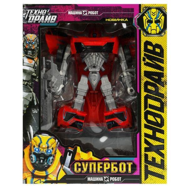 РОБОТЫ ТРАНСФОРМИРУЮЩИЕСЯ (Умка) Робот трансформирующийся в машину, кор.22*27,5*8,5см ТЕХНОДРАЙВ в кор.2*36шт