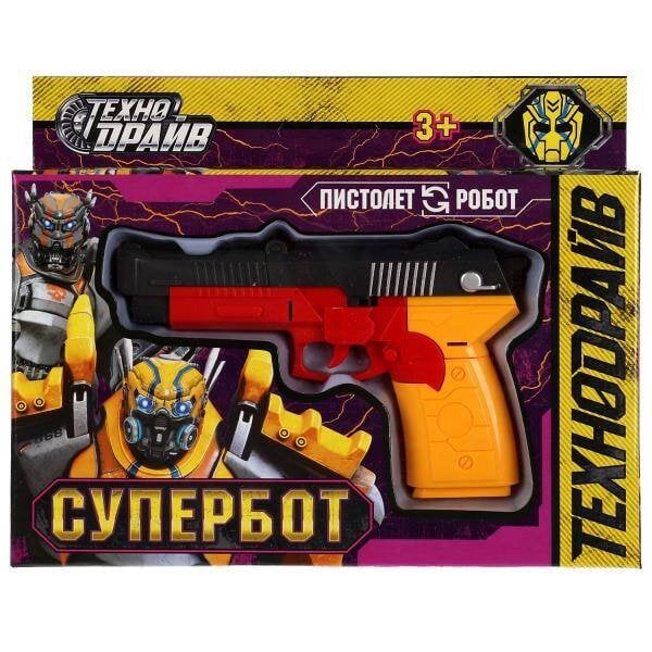 РОБОТЫ ТРАНСФОРМИРУЮЩИЕСЯ (Умка) Пистолет трансформирующийся в робота, кор.18,2*14,7*3,5см ТЕХНОДРАЙВ в кор.3*108шт
