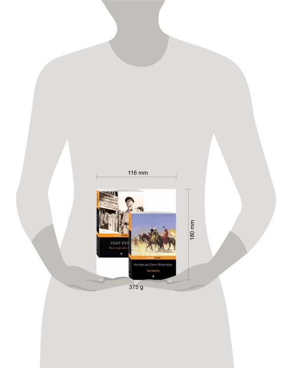 Легендарные французские авторы XX века А.де Сент-Экзюпери и Пьер Буль (комплект из 2-х книг: Цитадель и Мост через реку Квай)