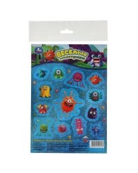 Веселые Монстрики. Сверкающие наклейки. 145х210мм. Умка в кор.500шт