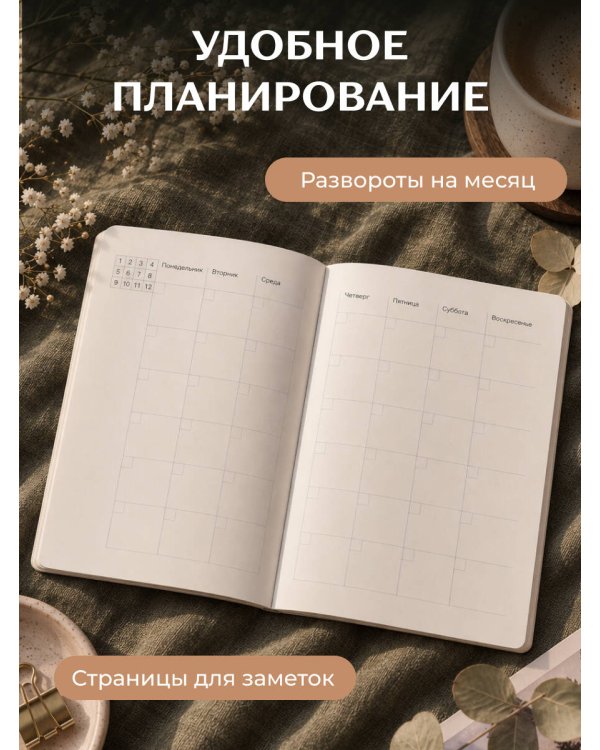 Дополнительное изображение книги «Блокнот-планер недатированный. Натюрморт. (А4, 36 л., на скобе)»