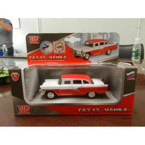 "ТЕХНОПАРК" БЕЗ СВЕТА И ЗВУКА (Умка) МАШИНА "ТЕХНОПАРК" МЕТАЛЛ. ИНЕРЦ. ГАЗ ЧАЙКА, ОТКРЫВ. ДВЕРИ В РУСС. КОР. в кор.3*36шт