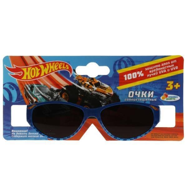 Детские солнцезащитные очки "hot wheels" синие ИГРАЕМ ВМЕСТЕ в кор.25*20шт