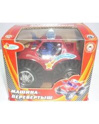 МАШИНА-ПЕРЕВЕРТЫШ "ИГРАЕМ ВМЕСТЕ" НА БАТ. В РУСС. КОР. 12*9*10СМ в кор.2*96шт