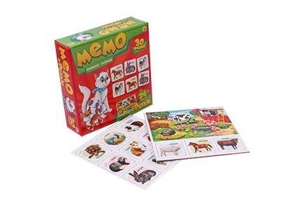 МЕМО (30 фишек) + ПАЗЛЫ (24 элемента). ДОМАШНИЕ ЛЮБИМЦЫ (Арт. МП-0366)