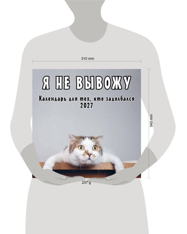 Я не вывожу! Календарь настенный на 2027 год для тех, кто задолбался (300х300 мм)