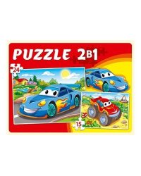 МАКСИ-ПАЗЛЫ 2 в 1. МИР ТАЧЕК (15 и 24 эл.) (Арт. ПМ-0647)