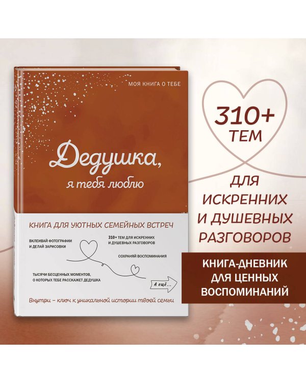 Комплект из 2х книг. Папа, я тебя люблю! Моя книга о тебе + Дедушка, я тебя люблю! Моя книга о тебе (ИК)