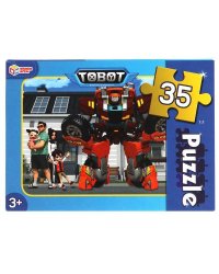 ТОБОТЫ. Макси-пазлы  в коробке. Пазл 35 деталей. Умные игры в кор.24шт