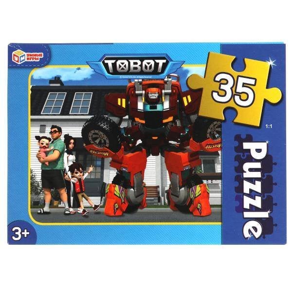 ТОБОТЫ. Макси-пазлы  в коробке. Пазл 35 деталей. Умные игры в кор.24шт