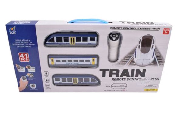 Железная дорога на р/у(84 см x 62см)"Скоростной поезд-1"(свет,звук,41эл.,в коробке) (Арт. 1835121)