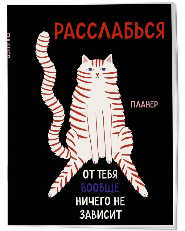 Дополнительное изображение книги «Блокнот-планер недатированный. Расслабься, от тебя вообще ничего не зависит (А4, 36 л., на скобе)»