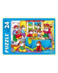15. МАКСИ-ПАЗЛЫ 24 элемента. ВОЛК И СЕМЕРО КОЗЛЯТ (Арт. ПУ24-0603)