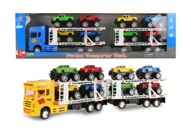 Машинка инерционная "Автовоз с 8 джипами"(в коробке) ( Арт. 1870239)