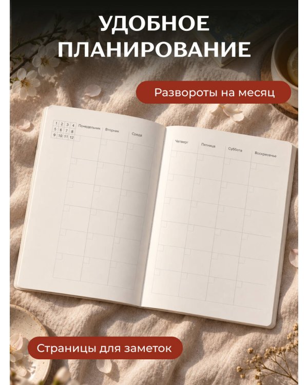 Дополнительное изображение книги «Блокнот-планер недатированный. Расслабься, от тебя вообще ничего не зависит (А4, 36 л., на скобе)»