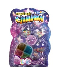 Набор опыты сделай слайм сам 4 в 1. ИГРАЕМ ВМЕСТЕ в кор.96шт