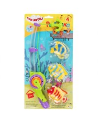 Игра рыбалка, ТРИ КОТА, свет+звук на карт. (русс. уп.) 37*19*9см Играем вместе в кор.2*60шт