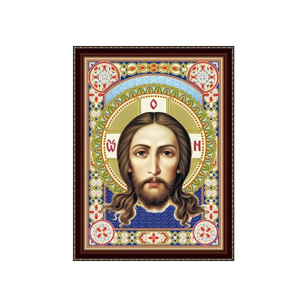 Алмазная мозаика 30х40 см с подрамником c частичным заполн. (блест) Икона №23 (Арт. BH23)