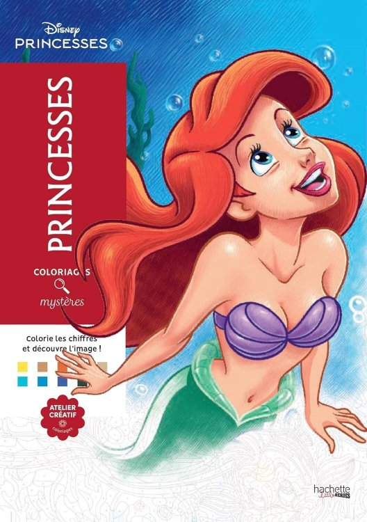 Coloriages mysteres Disney Princesses Раскраска Волшебный мир Диснея Принцессы /Книги на английском языке
