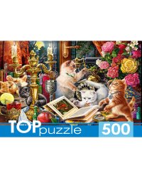TOPpuzzle. ПАЗЛЫ 500 элементов. П500-0736 НОЧНЫЕ КОТЯТА