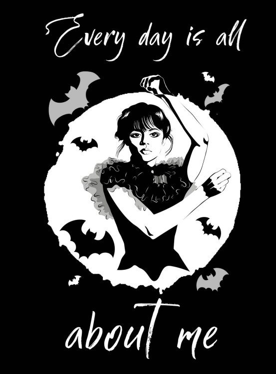 Блокноты в точку. Bullet Journal Уэнсдей:Every day is all about me. Уэнсдей. Блокнот в точку