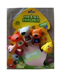 ИГРУШКА ПЛАСТИЗОЛЬ "ИГРАЕМ ВМЕСТЕ" Пальчиковый театр Мимимишки 5шт, 5см на карт. в кор.2*12шт