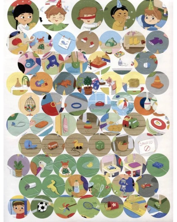 Виммельбух с наклейками. Детский сад