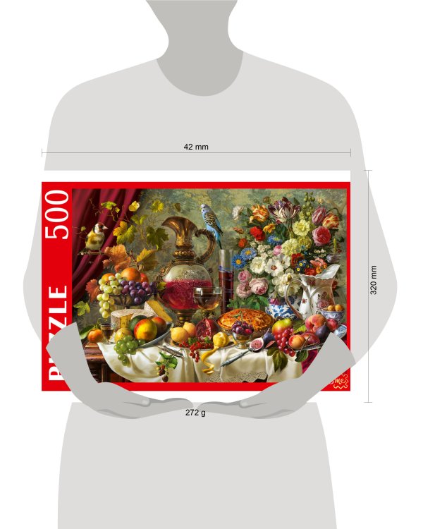 ПАЗЛЫ 500 элементов. ГОЛЛАНДСКИЙ НАТЮРМОРТ  (Арт. Ф500-0748)