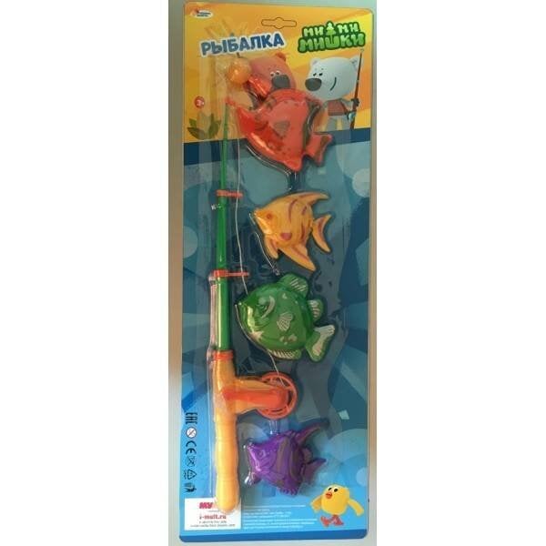 РЫБАЛКА "ИГРАЕМ ВМЕСТЕ" МИ-МИ-МИШКИ НА КАРТ. (РУСС. УП.) 48*13*3,5СМ в кор.2*36шт