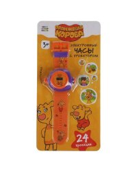 Развивающие часы с проектором Оранжевая корова 24 кадра на блист. Умка в кор.2*144шт