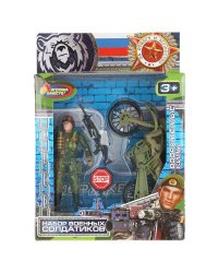Набор солдатиков с оружием, МОТОЦИКЛ, кор.16*17,5*4см ИГРАЕМ ВМЕСТЕ в кор.2*72шт