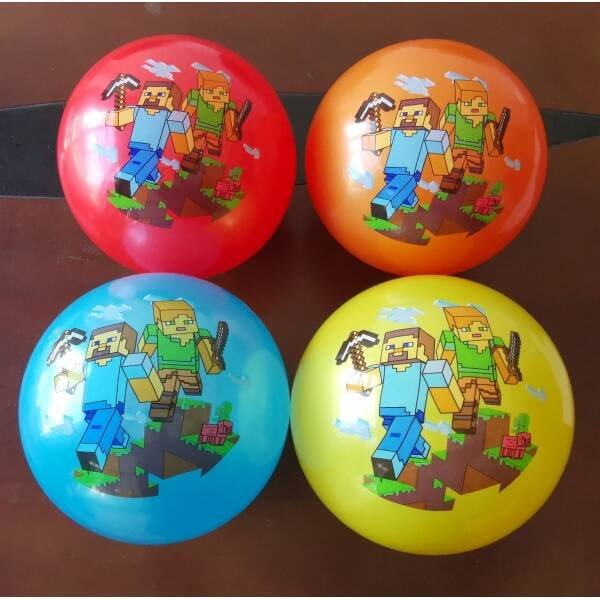 МЯЧИ (Умка) Мяч 23 см с наклейкой майнкрафт ИГРАЕМ ВМЕСТЕ в кор.144шт