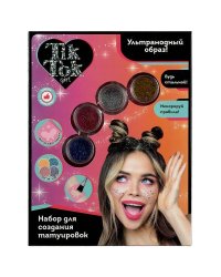 Косметика ДЛЯ ДЕВОЧЕК набор для создания татуировок с блестками TIK TOK GIRL в кор.2*36шт