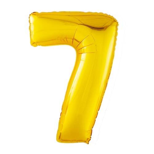 Шар Agura цифра 7  золото  (40'/102см, 1 шт) 753941
