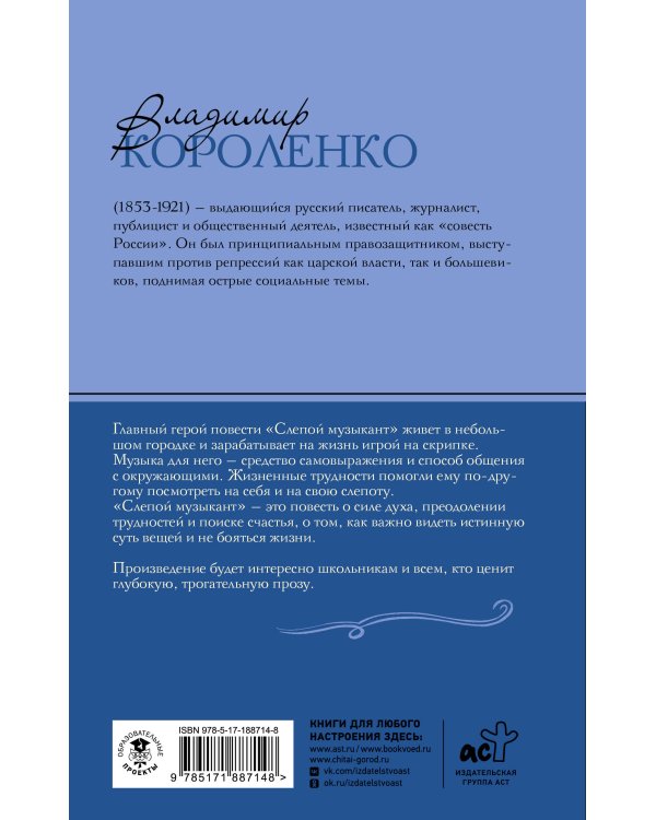 Дополнительное изображение книги «Слепой музыкант»