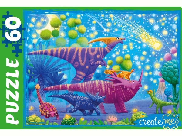 04. ПАЗЛЫ 60 элементов (Рыжий Кот) ПАЗЛЫ 60 элементов МИР ДИНОЗАВРОВ №41 (Арт. П60-0699)
