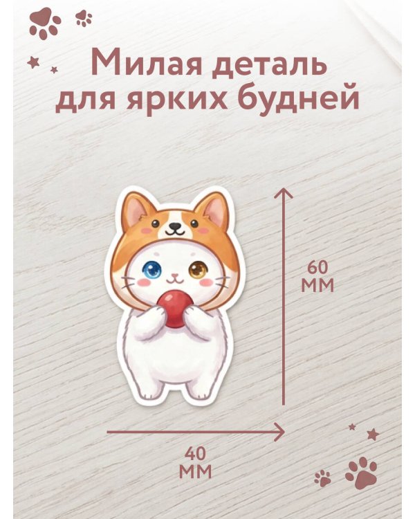 Дополнительное изображение книги «Набор вырубных закладок. Милые котики (20 штук в упаковке)»