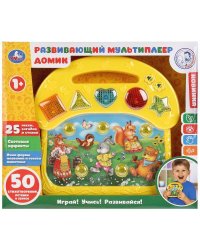 Мультиплеер "развивающий домик" на бат. со светом, 15 потешек, 5 стихотворений. Умка в кор.60шт