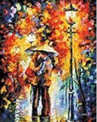 Мозаика на подрамнике. Поцелуй под дождем (153-ST-S)