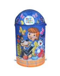 Корзина для игрушек СОЮЗМУЛЬТФИЛЬМ простоквашино 43*60см ИГРАЕМ ВМЕСТЕ в кор.24шт