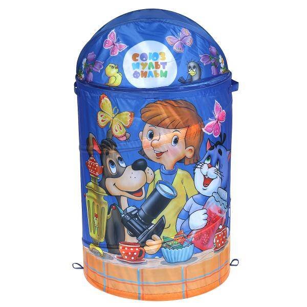 Корзина для игрушек СОЮЗМУЛЬТФИЛЬМ простоквашино 43*60см ИГРАЕМ ВМЕСТЕ в кор.24шт