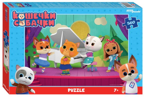 Мозаика "puzzle" 560 "Кошечки и собачки" (0+ Медиа)
