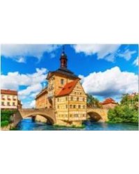 Алмаз. мозаика (класс.) 30х40 см, с подр., с полн. заполн.(31цв.) КРАСИВЫЙ ДОМ НАД РЕКОЙ. Арт. ST963