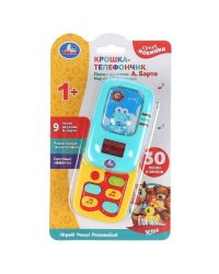 Развивающая игрушка БАРТО А. муз. крошка-телефончик, 9 песен, свет, звуки телефона. Умка в кор2*72шт