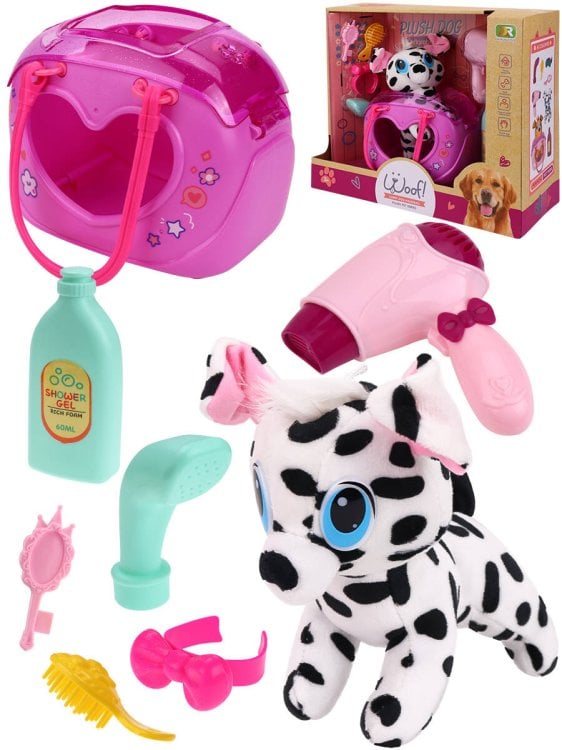 Игрушка мягкая "Щенок в переноске"(аксесс.,цвет-микс) 35,5*17,5*30 см ( Арт. 2117151)